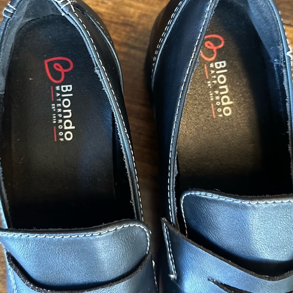 Blondo | Daina Lug Wedge Sole Genuine Leather Loafer, Black, Size 8 - Picture 6 of 8